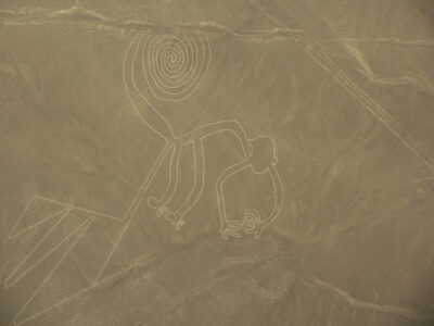 Nazca Lines, Aerial View, Peru, The Monkey