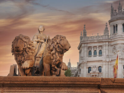 statue of Cibeles in Madrid, Spain - Cibeles square