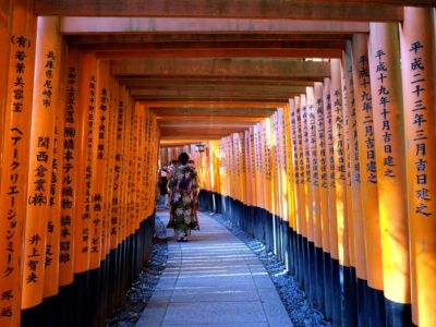 amazing-wooden-orange-color-gate-with-japan-quote-its-side
